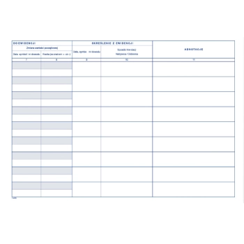 Księga środków trwałych A4 420-1